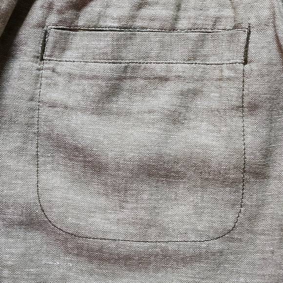 NWOT Sonoma Linen Blend Cargo Jogger Size 12 Color Army Green green - Picture 12 of 15